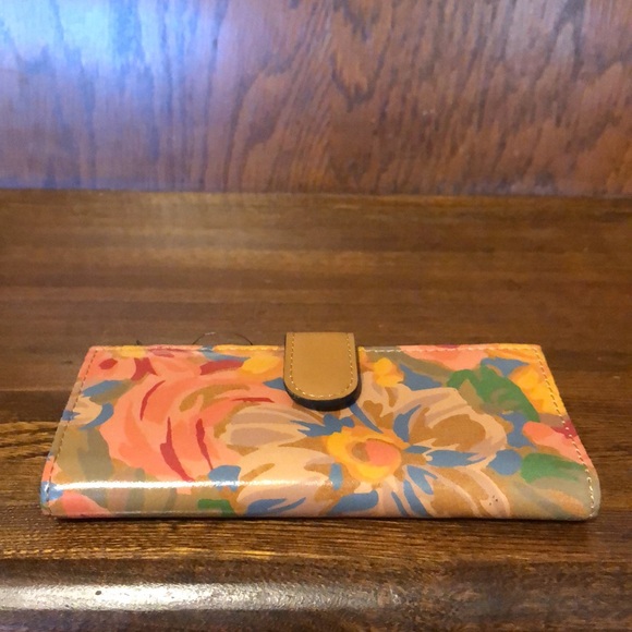 NWT-Patricia Nash-Citrus Rose-Nazari Snap Bifold Wallet-$89 - Picture 3 of 6